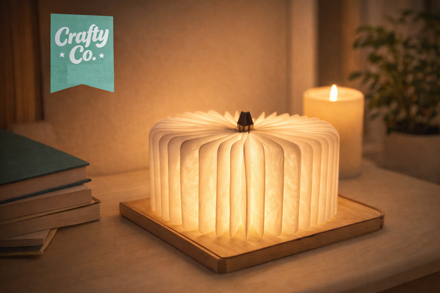 Crafty Co Wooden Book Night Light – Get Crafty Co.