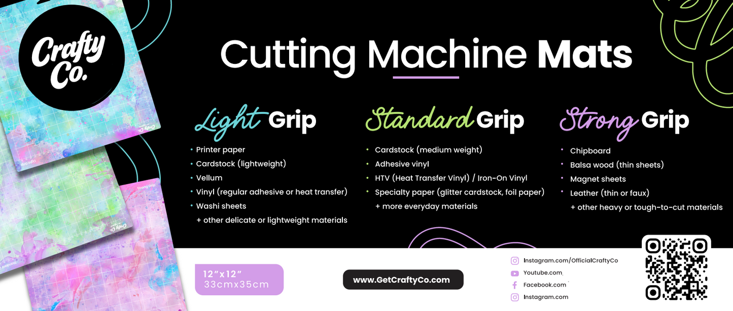 Crafty Co Cutting Machine Mats 3-Pack